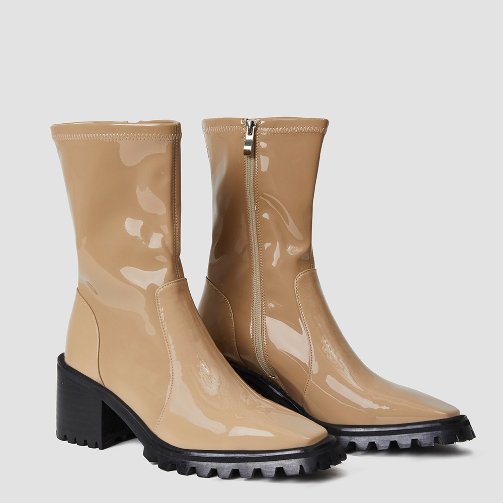 LATTELIER shiny leather boots